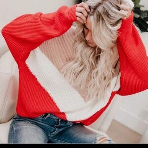 Boho chevron pullover